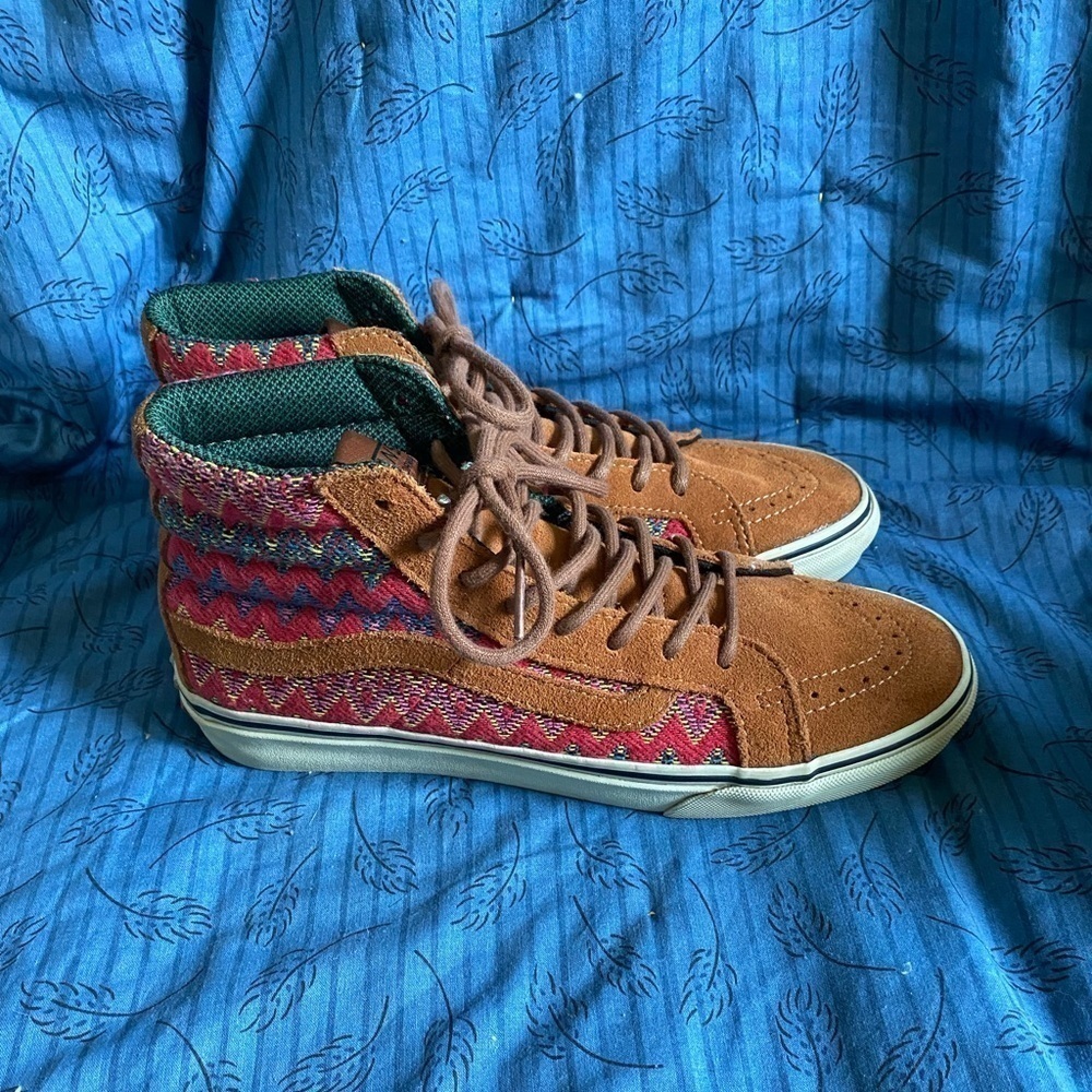 Vans California edition sk8 hi suede and textile sneakers womens 8